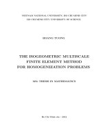 THE ISOGEOMETRIC MULTISCALE FINITE ELEMENT METHOD FOR HOMOGENIZATION PROBLEMS