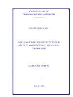 đánh giá công tác đấu giá quyền sử dụng đất ở của một số dự án tại thị xã từ sơn, tỉnh bắc ninh