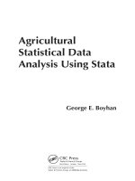 agricultural statistical data analysis using stata