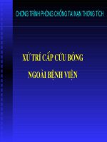 XỬ LÍ CẤP CỨU BỎNG NGOÀI BỆNH VIỆN