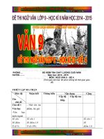 Đề thi ngữ văn lớp 9 kỳ 2 năm học 20142015