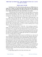 PHIẾU HỌC TẬP TRONG DẠY – HỌC SINH HỌC 10 NÂNG CAO  CHƯƠNG  CẤU TRÚC CỦA TẾ BÀO