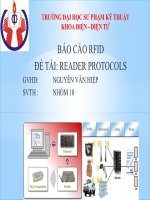 Báo cáo RFID đề tài READER PROTOCOLS