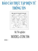 Báo cáo thực tập điện tử thông tin bộ thí nghiệm model com 306