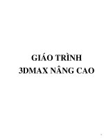 GIÁO TRÌNH 3DMAX NÂNG CAO