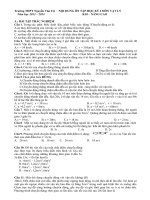 ÔN TẬP HỌC KỲ I MÔN VẬT LÝ