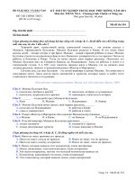 Đề thi tốt nghiệp THPT năm 2011 hệ chuẩn và nâng cao - môn tiếng Nga (Mã đề 354)