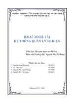 Tiểu luận về Hệ quản trị CSDL