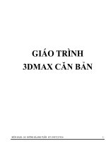 GIÁO TRÌNH 3DMAX căn bản FINAL