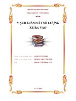 Sử dụng chip vi xử lý AT89s52 đếm xe ra vào