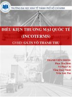 điều kiện thương mại quốc tế (incoterms)