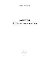 Đại Cương Lý Luận Dạy Học Sinh Học