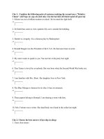 Bài tập quan hệ đại từ 2