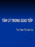 Bài Giảng Tâm Lý Trong Giao Tiếp