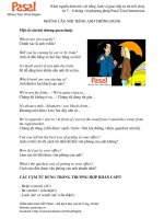 Cách học tiếng anh giao tiếp những câu nói tiếng anh thông dụng hàng ngày (2)