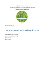 Báo cáo thực hành dụng cụ đo và kiểm soát quá trình bài 1   bài thực tập đo lường nhiệt, ẩm độ