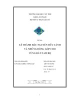 lễ thành hầu nguyễn hữu cảnh và những đóng góp cho vùng đất nam bộ