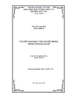 vấn đề giáo dục con người trong minh tâm bảo giám