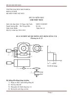 đồ án chi tiết máy bánh răngtrục vít