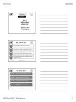 Bài giảng Word nâng cao phần 4