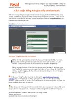 Cách luyện tiếng anh giao tiếp trên facebook