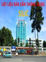 bài giảng về vật liệu bán dẫn thông dụng silic