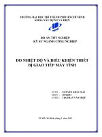 Đo nhiệt độ và điều khiển thiết bị giao tiếp máy tính 