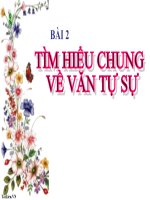 Bài giảng ngữ văn 6 bài 2 tìm hiểu chung về văn tự sự2 