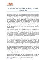 Hướng dẫn học tiếng anh cho người mất kiến thức cơ bản