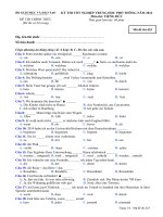 Đề thi tốt nghiệp THPT tiếng Đức hệ phổ thông năm 2012 - Mã đề thi 425