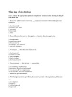 Tổng hợp về câu bị động