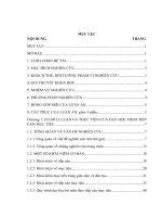 Dạy học môn Kỹ thuật may 2 cho sinh viên cao đẳng theo tiếp cận mục tiêu