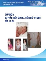 Sự Phát Triển Tâm Lý Của Trẻ Em Từ Khi Sinh Đến 3 Tuổi