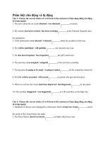 Phân biệt chủ động và bị động