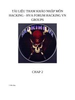 TÀI LIỆU THAM KHẢO NHẬP MÔN HACKING (part 2)