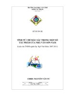 Tính từ chỉ màu sắc trong một số tác phẩm của nhà văn sơn nam 