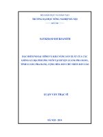 đặc điểm ngoại hình và khả năng sản xuất của các giống gà địa phương nuôi tại huyện luang pra bang, tỉnh luang pra bang, cộng hòa dân chủ nhân dân lào