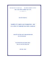 nghiên cứu chiến lược marketing – mix của công ty tnhh dệt may phú an khang