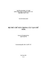 bộ thủ chữ hán trong cấu tạo chữ nôm 