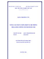 nâng cao chất lượng dịch vụ hệ thống higlands coffee chi nhánh hà nội