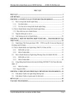 Tiểu luận rủi ro thanh khoản của các NHTM việt nam