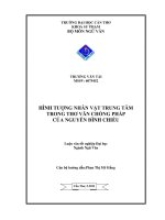 hình tượng nhân vật trung tâm trong thơ văn chống pháp của nguyễn đình chiểu