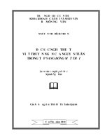 đặc sắc nghệ thuật viết truyện ngắn của nguyễn tuân trong tập vang bóng một thời