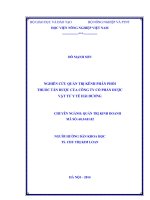 nghiên cứu quản trị kênh phân phối thuốc tân dược của công ty cổ phần dược vật tư y tế hải dương