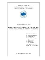 Tiểu luận môn quan hệ kinh tế quốc tế Dịch vụ Logistics việt nam hướng tới cộng đồng kinh tế Asean : Cơ hội, thách thức và giải pháp