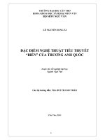 đặc điểm nghệ thuật tiểu thuyết “biển” của trương anh quốc 