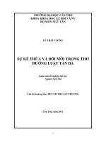 sự kế thừa và đổi mới trong thơ đường luật tản đà 
