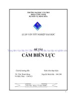 luận văn tốt nghiệp cảm biến lực