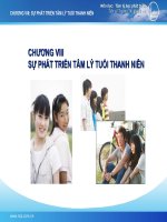 Sự Phát Triển Tâm Lý Tuổi Thanh Niên