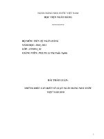 NHỮNG ĐIỀU CẦN BIẾT VỀ LUẬT NGÂN HÀNG NHÀ NƯỚC